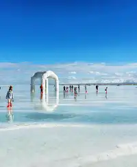 冬季穿搭指南|茶卡鹽湖暖系仙女不凍人系列