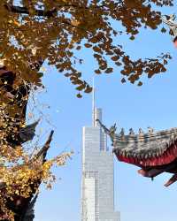 晴天的雞鳴寺非常棒