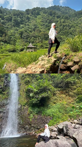 Curug Cikawah in Pamijahan, Bogor, has very cold water and also some hot water.

The trail is quite fun but involves lots of rocks, several bridges, stairs, and fairly steep climbs. There is no signal, but the atmosphere is great.

Which waterfall should I visit next?