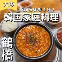 【大阪観光】鶴橋／駅から近くの韓国家庭料理