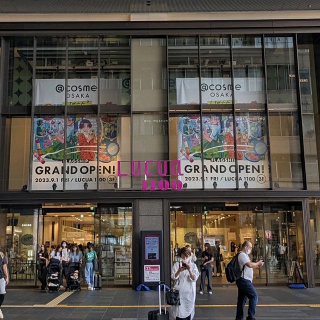 ９月１日 GRAND OPEN　@cosme OSAKA　LUCUA 1100 に行ってみた。