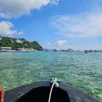 Clear blue waters and white sandy beaches