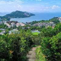 從赤柱峽道上孖崗山
