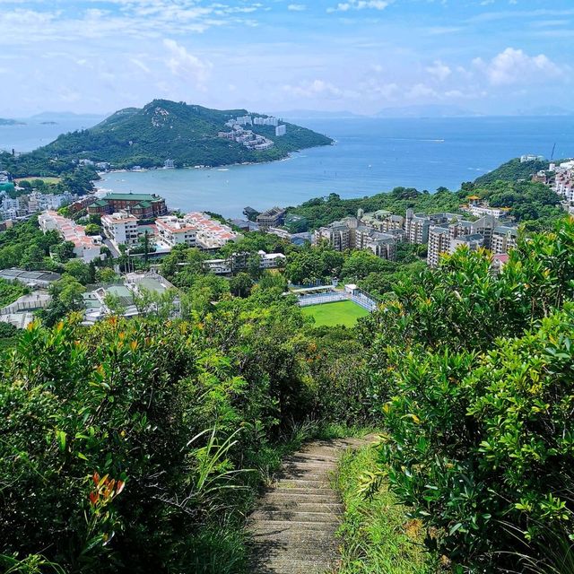從赤柱峽道上孖崗山