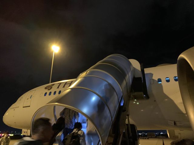 タイ　タイ観光　タイ航空でスワンナプーム国際空港から新千歳空港へ深夜フライトが快適だった！