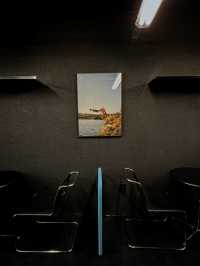 Industrial aesthetic cafe in Suwon. 