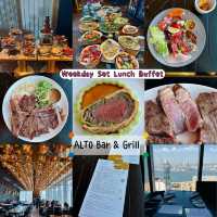 銅鑼灣美食Alto 望住一望無際嘅維港海景嘆Weekday Lunch Buffet🍴