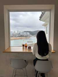 【韓国/蔚山/カフェ】高台にある景色が素敵なカフェ☕️