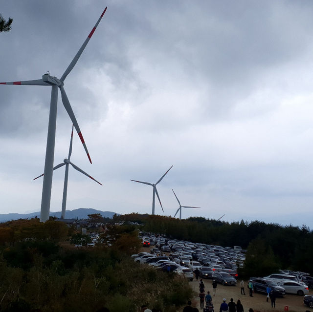 거창 감악산에서 풍력발전기 구경하기 