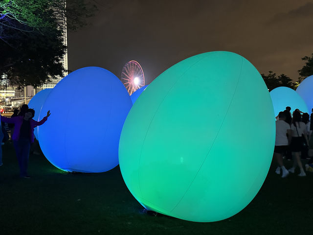 香港好去處 | 金鐘添馬公園 | teamLab: 光漣