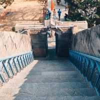 CLIMBING 243 STEPS TO THE FAMOUS TEMPLE 