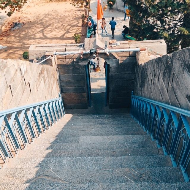 CLIMBING 243 STEPS TO THE FAMOUS TEMPLE 