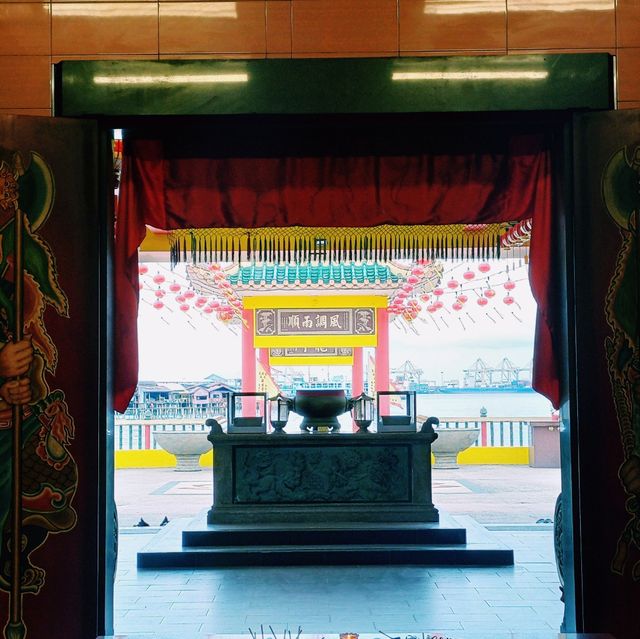 馬來西亞檳城喬治城著名華人文化海濱寺廟景點:玄母殿，適合打卡拍照📸欣賞海景