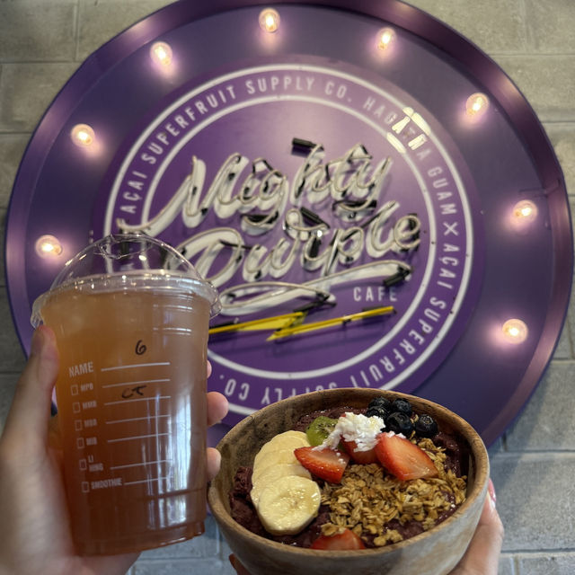 🍇 괌 여행 필수 코스, 건강과 맛을 모두 잡은 마이티 퍼플 카페 🌴