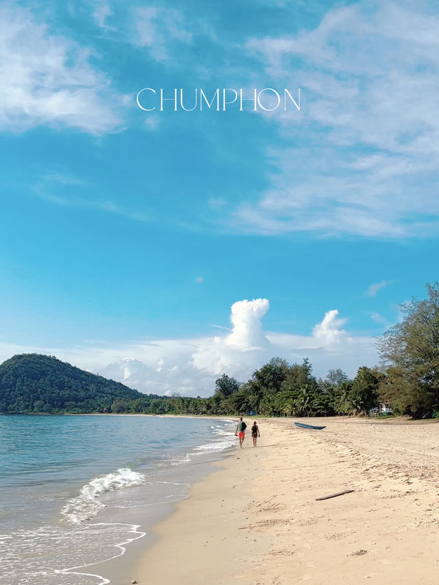 ทะเลสวย หาดทรายขาว ที่หาดทุ่งวัวแล่น ชุมพร
