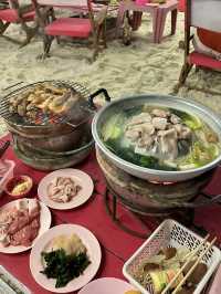เม็ดทรายหมูกระทะ ริมทะเลเสม็ด ระยอง