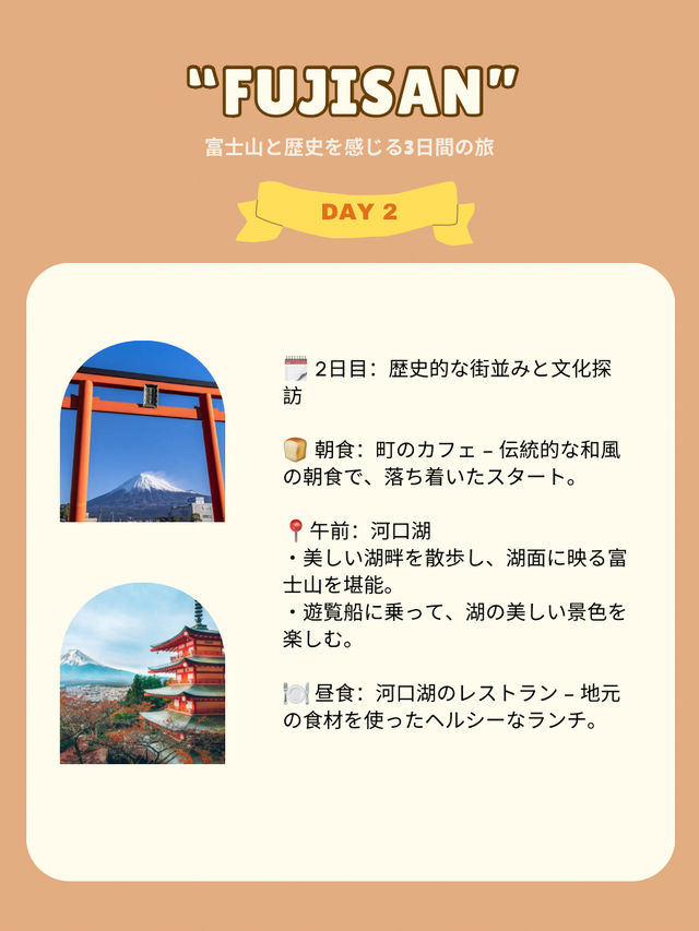 富士山と歴史を感じる3日間の旅