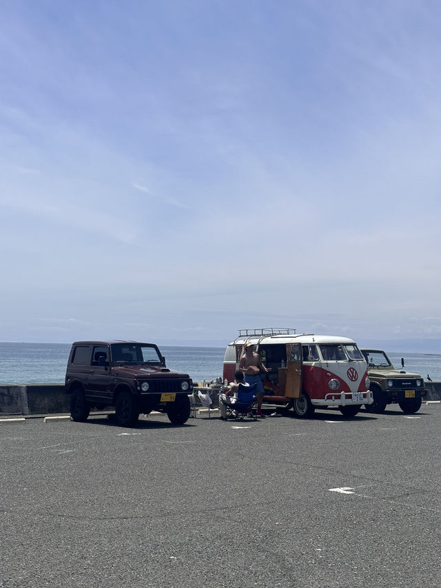 坐火車到了傳說中的湘南海岸