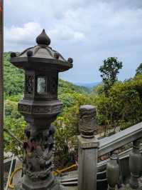 Serene views of Taipei from Bishanyan Temple