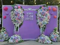 Hydrangea festival at Jangsaengpo Whale museum