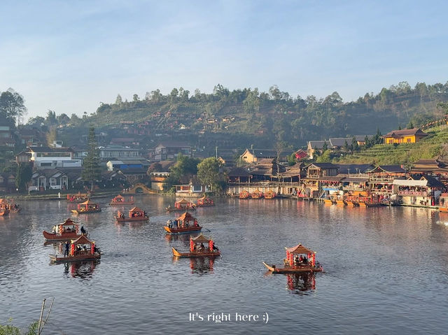 ล่องเรือบ้านรักไทยตอนเช้าในหมอกฝัน ☁️🚣‍♀️