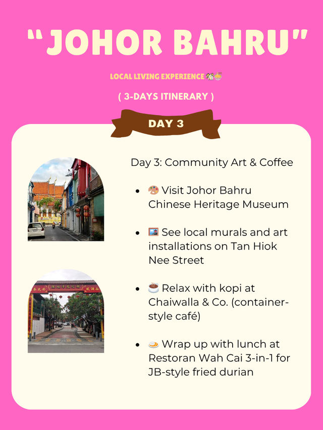 🇲🇾 Johor Bahru Itinerary: Local Living Experience 🏘️🍜