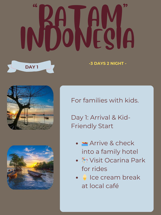 🇮🇩 Batam Itinerary: Family Fun & Theme Parks 🎡🍦