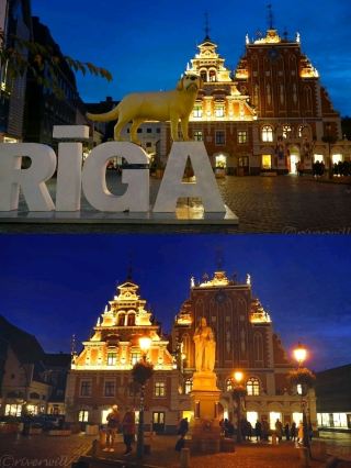 [Latvia] The House of the Blackheads: A Historic Landmark in Riga's Old Town.