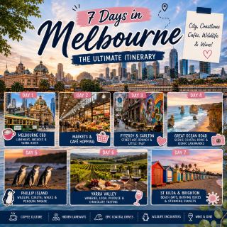 🇦🇺 7 วันในเมลเบิร์น: สุดยอดการพักผ่อนในเมืองและชายฝั่ง ☕🌿✨