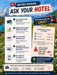 🇨🇭Stay one night in Switzerland and get FREE public transport
