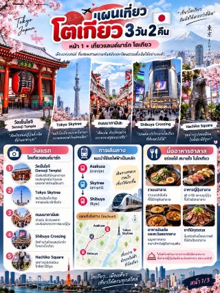 도쿄 2박 3일 여행 코스 완벽 정리 🗼