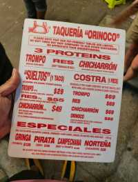 해외여행 멕시코시티에서 늦은시간까지 타코를 먹을 수 있는 Taquería Orinoco