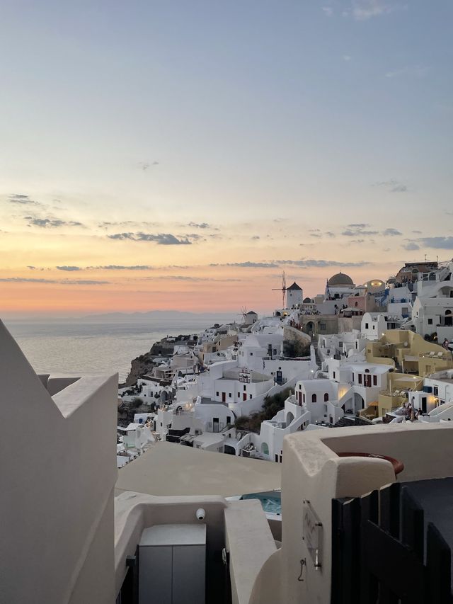 Sunset in Santorini feels like a dream!!