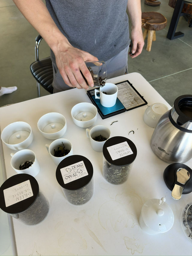 Tea tasting in Georgia 
