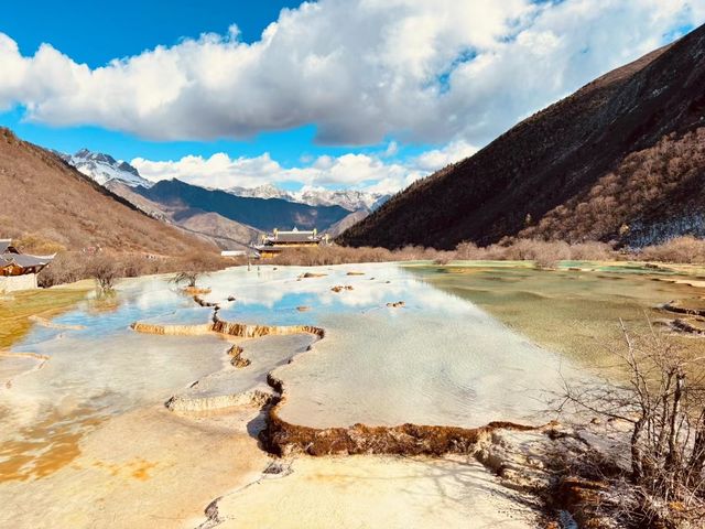 黃龍五彩池，調色板