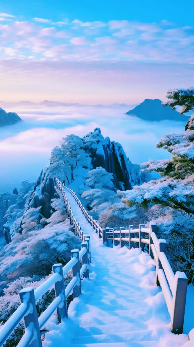 A snowfall turns Huangshan into a fairyland on earth! Huangshan, a place that people long for