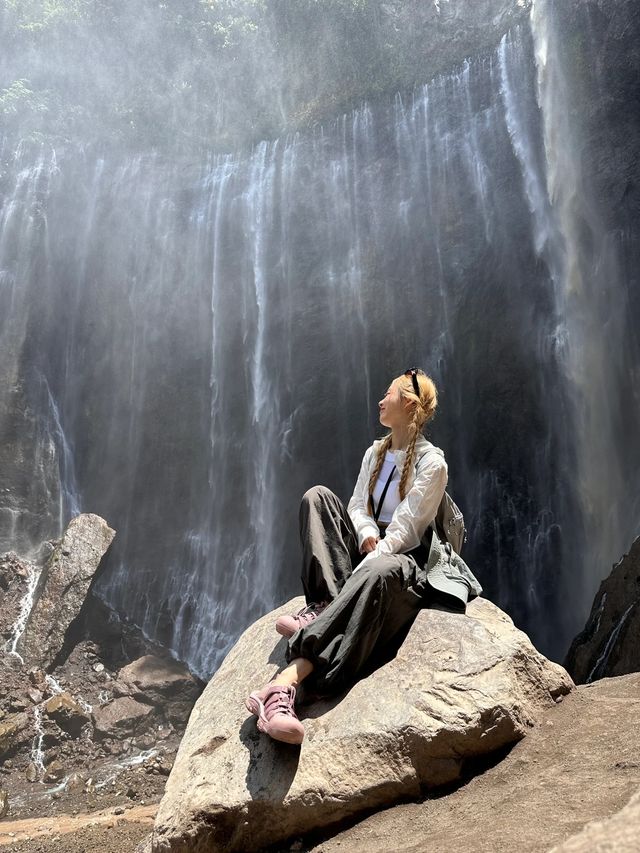 印尼sewu瀑布拍到了我的人生照片🪨|||