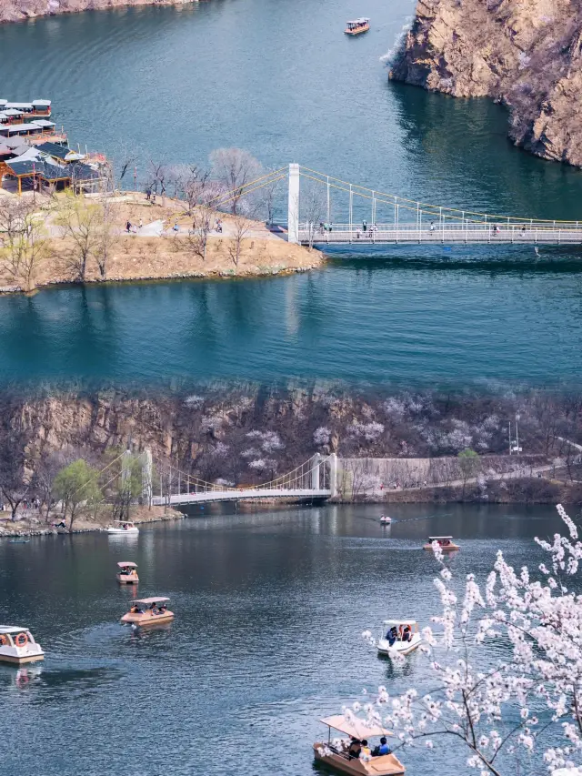 春限定の水の長城を散策｜十里桃花の約束に向かいます