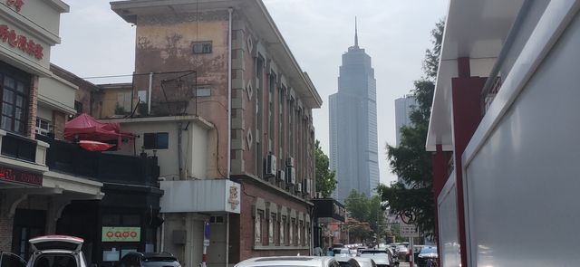 福建會館北門外看合歡，門內看睡蓮