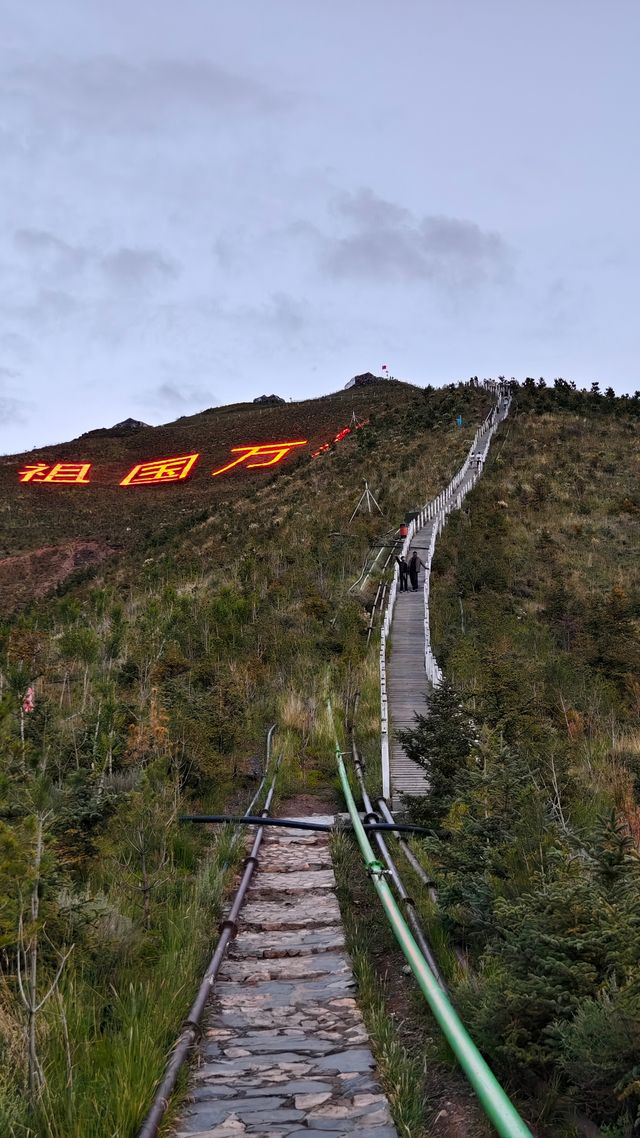 登上了拉薩4200m的南山公園