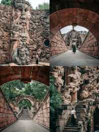 成都周邊免費景點｜四川小「吳哥窟」石刻公園。
