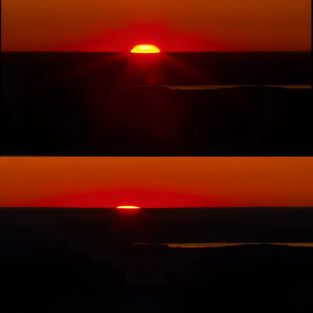 靜觀日落。
