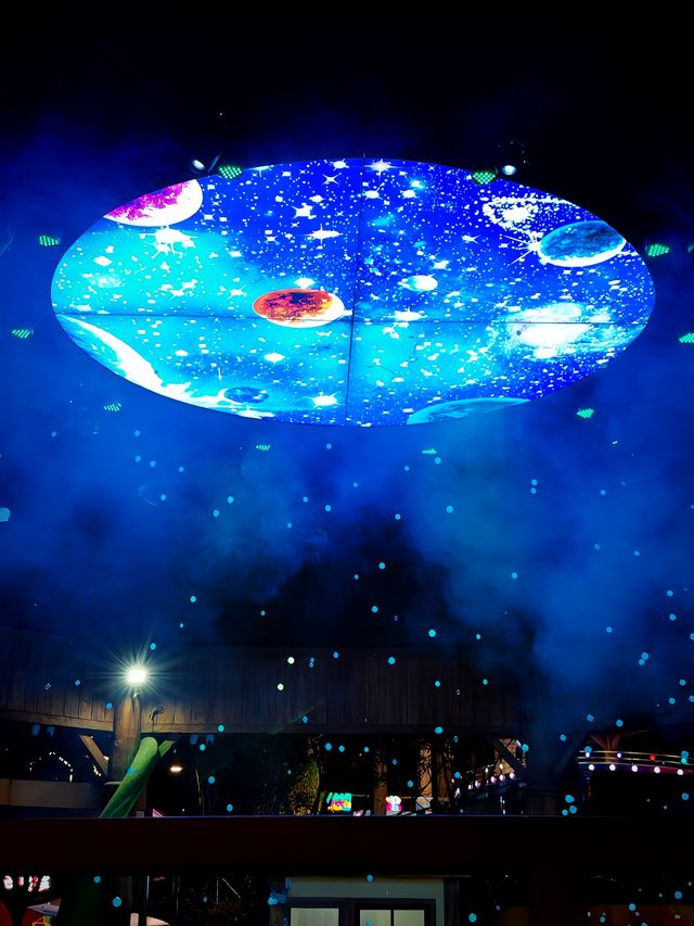 出乎意料！孩子愛上兒童公園的科普館和夜景。