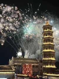 銅梨橋古鎮煙花，點亮夜晚的璀璨瞬間
