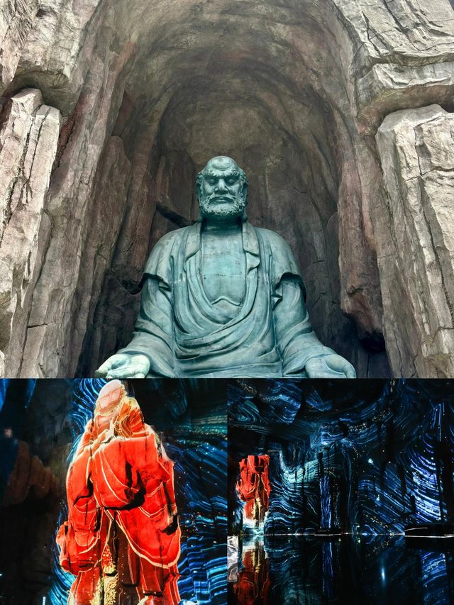 南京達摩古洞，百尊達摩石刻栩栩如生