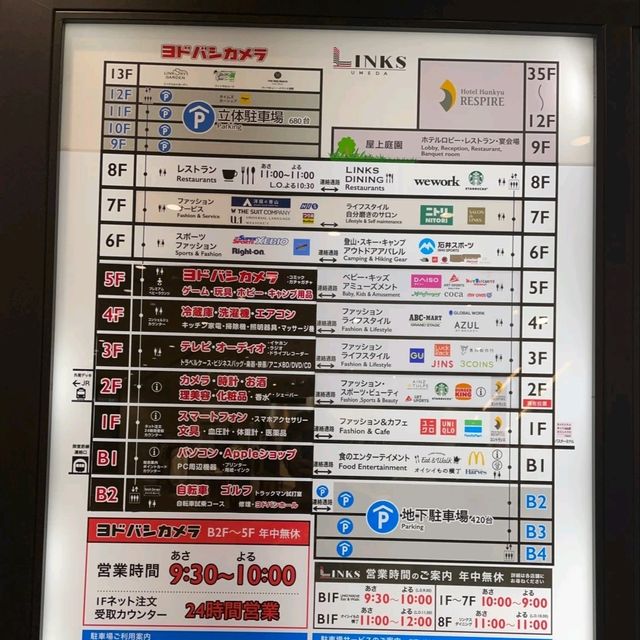 梅田商圈攻略！行到腳軟都唔捨得走😱