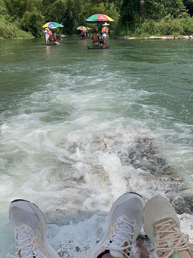 Yulong River Bamboo rafting from Jima Wharf