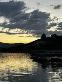 7.29北京暴雨後頤和園昆明湖划船實拍
