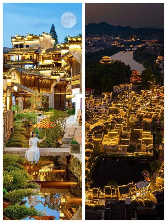 篁嶺曬秋濃，古城煙火暖