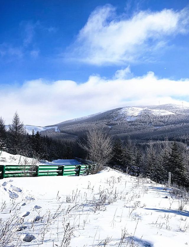 雪後的草原天路超級出片 雪後的草原天路超級出片